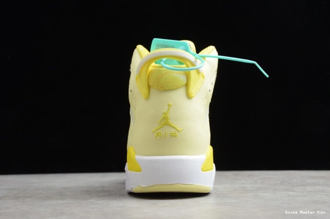 Floral Dynamic Jordan 6 Air Yellow 543390-800 Retro (GS) 0706